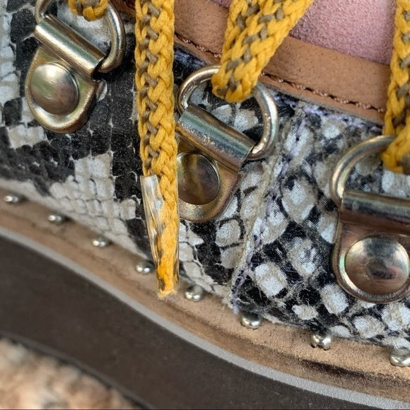 Free People Collection Durango Hiker Boots Snake Combo - Picture 8 of 13